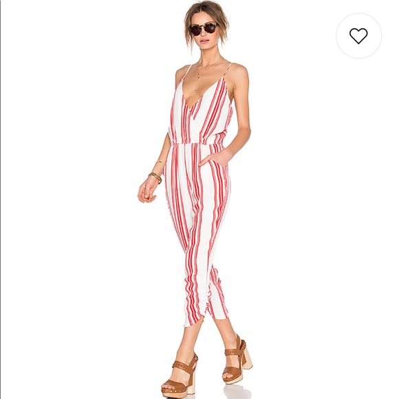 Lovers + Friends Pants - Lovers and friends white and red jumpsuit ❤️🔥